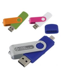 Pendrive z metalu i plastiku OTG type-C