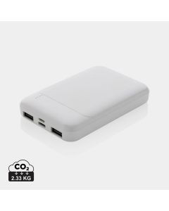 Power bank 5000 mAh, plastik z recyklingu