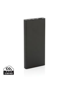 Szybki power bank 10000 mAh Terra, aluminium z recyklingu