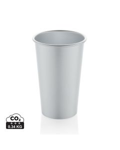 Lekki kubek podróżny 450 ml Alo, aluminium z recyklingu