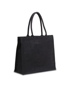 Torba na zakupy z juty Nice Shopper, czarny