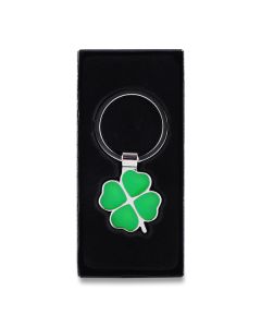 Brelok Clover Luck, zielony/srebrny