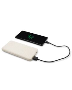 Power bank 8000 mAh ze słomy pszenicznej | Jenkins